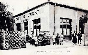 BERROUAGHIA - AVENUE DE LA GARE - CAFE D'ORIENT - 1918